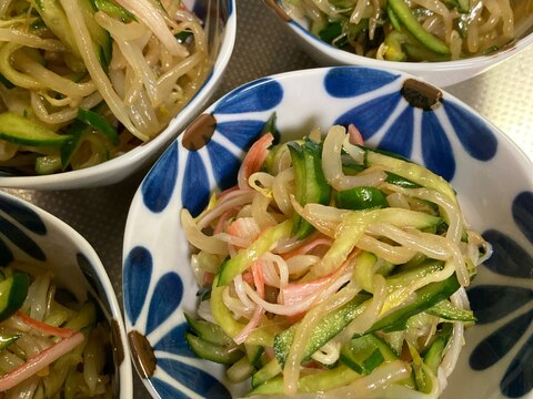 中華風♡もやしと胡瓜の和え物